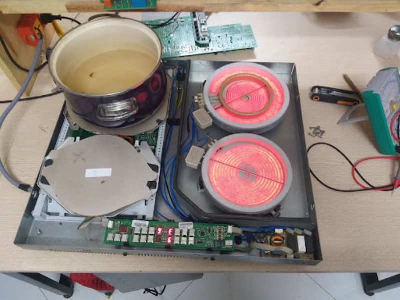 Quy Trình Sửa Chữa Bếp Từ Tại Bảo Hành Điện Máy XANH