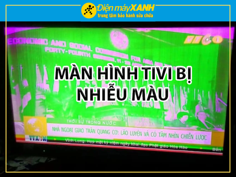 Hiện Tượng Tivi Bị Nhiễu Màu Nhòe Màu