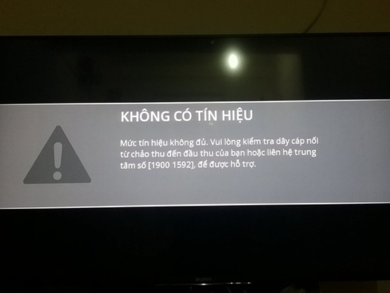 Nguyên Nhân Tivi Không Có Tín Hiệu