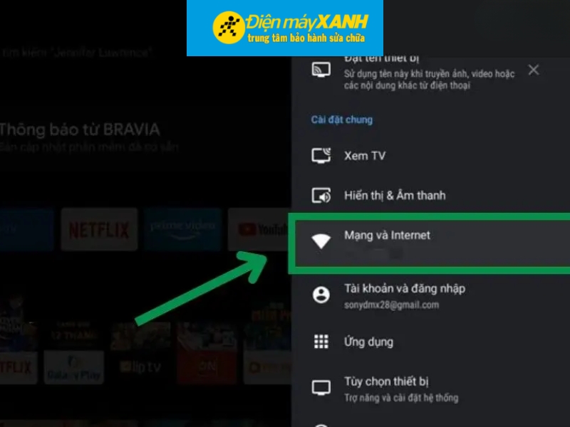 Cách khắc phục tivi Sony bị lỗi kết nối Wifi